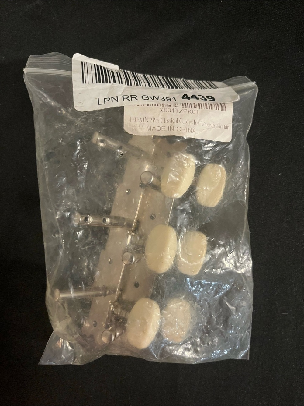 Classical Guitar Tuning Machines with Ivory Buttons